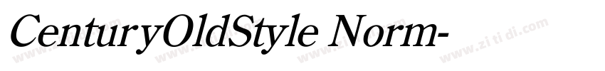 CenturyOldStyle Norm字体转换